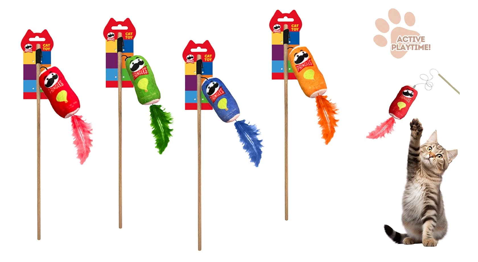 PRINGLES CAT TOYS