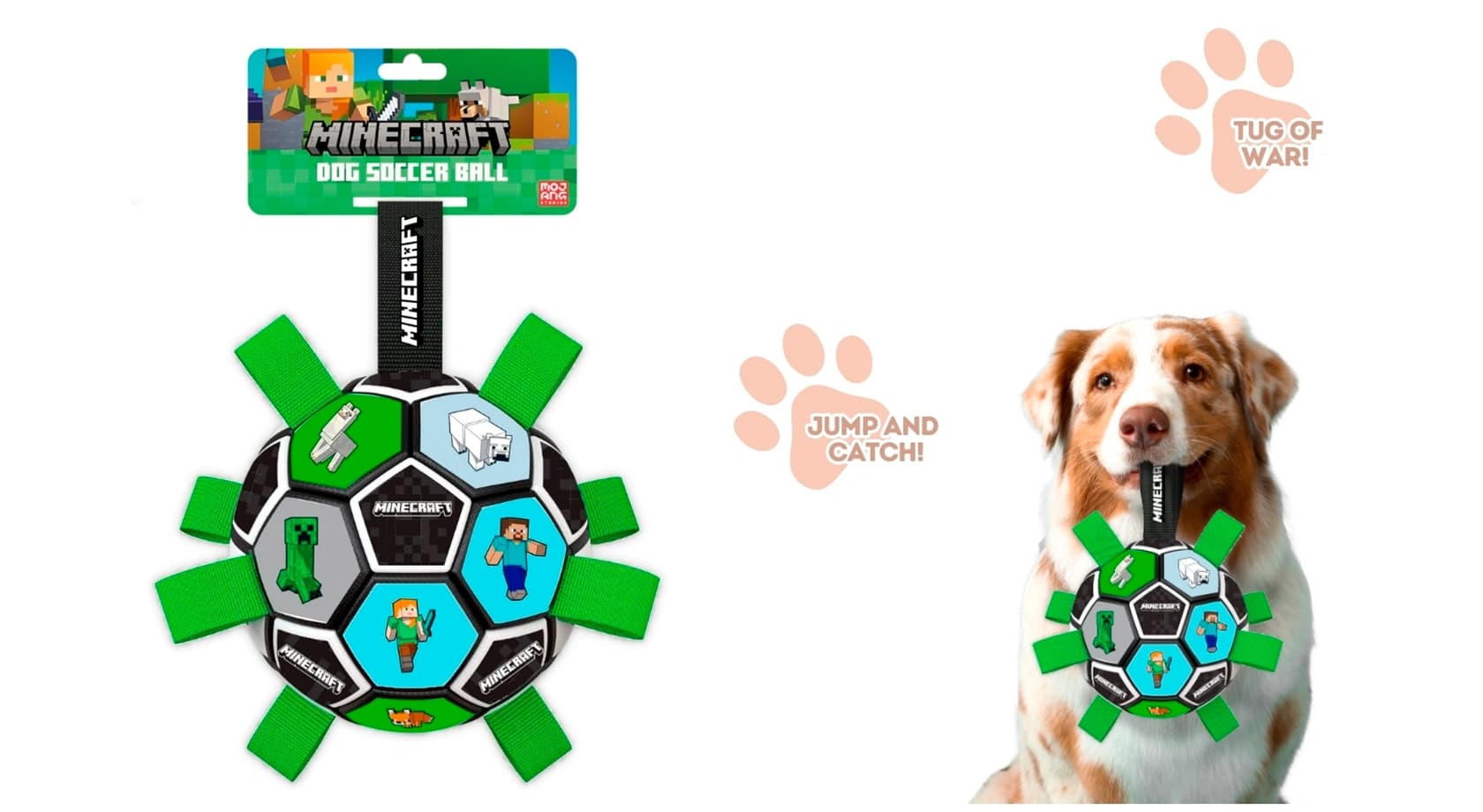 MINECRAFT dog soccer BALL