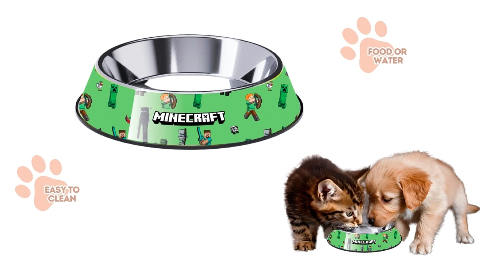 MINECRAFT PET BOWL
