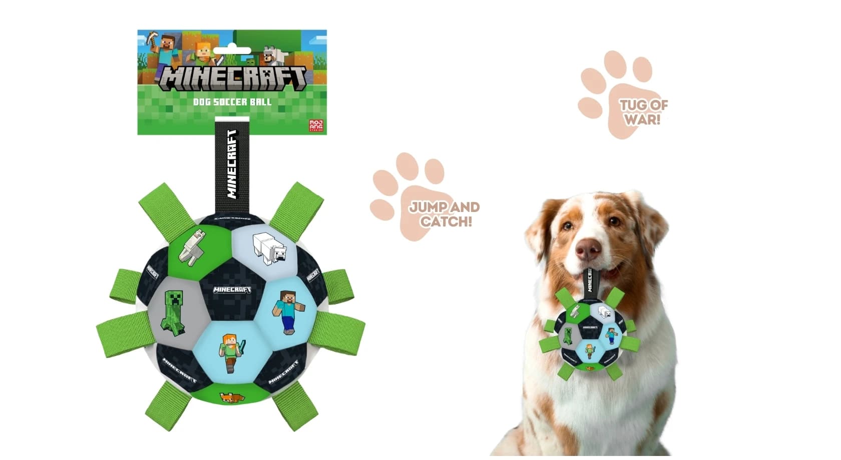 MINECRAFT dog soccer BALL