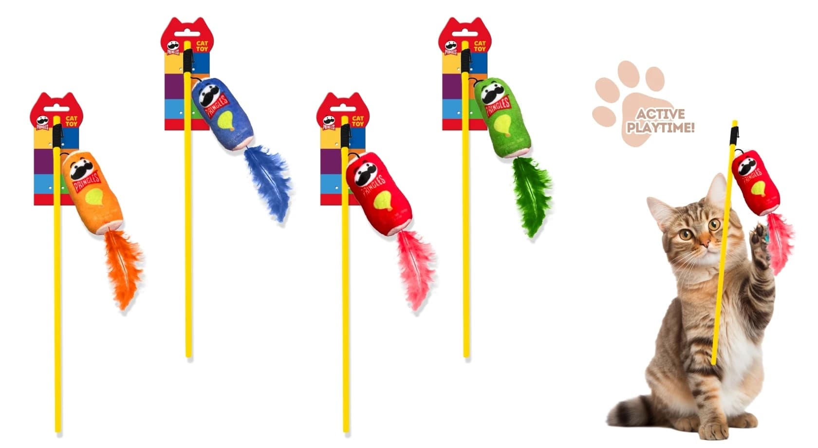PRINGLES CAT TOYS